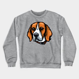 Beagle Portrait Drawing Crewneck Sweatshirt